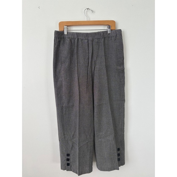 Women's - Alfred Dunner Santa Barbara Straight Fit Ankle Pant – Gray – 14P – NWT - Picture 2 of 5